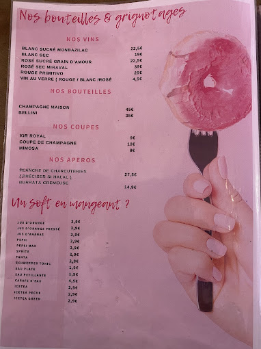 Carte Pigalle — Bouteilles, Vins & Grignottages